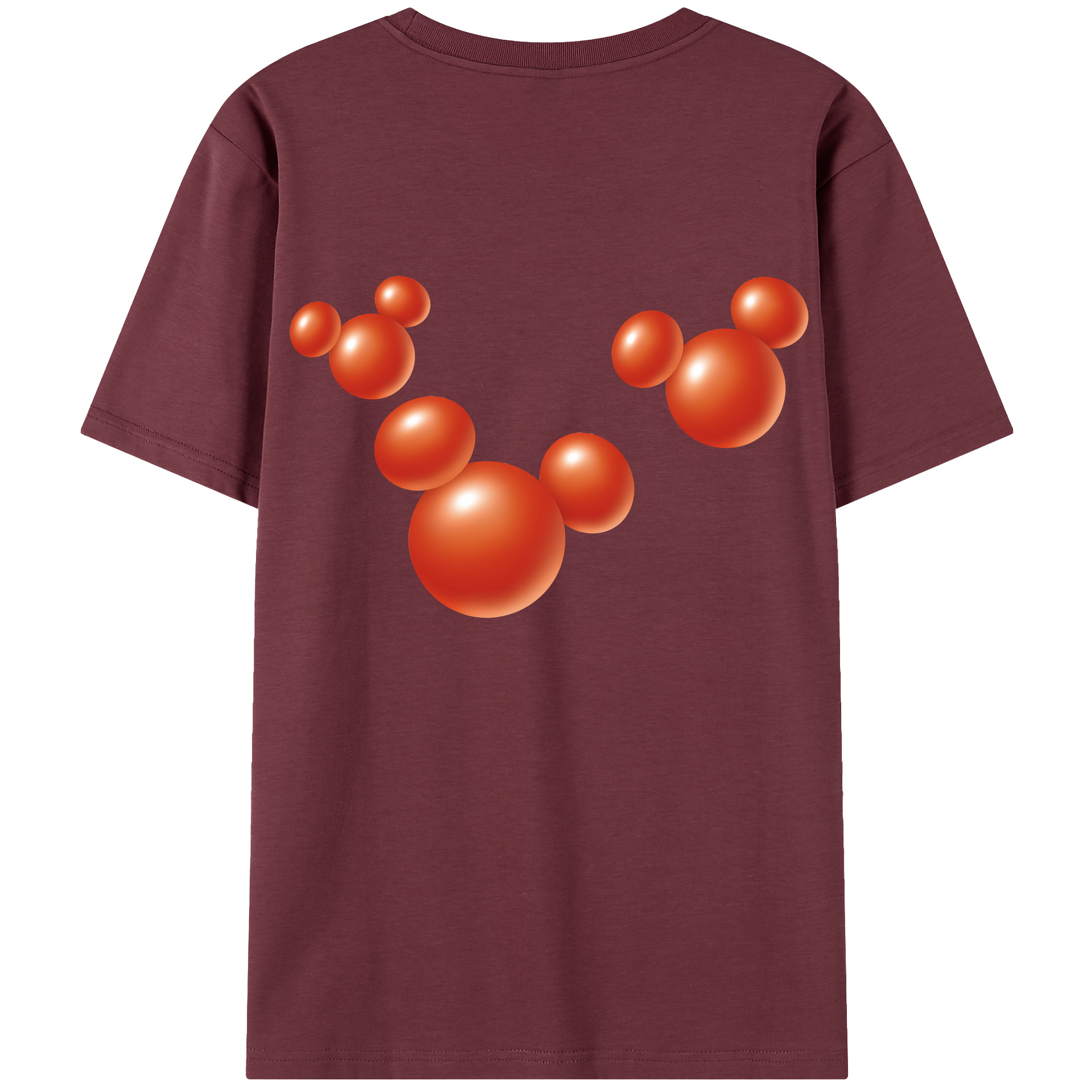 （画像用） ミッキーマウス Mickey Mouse 綿100％半袖Tシャツ（背面プリント）